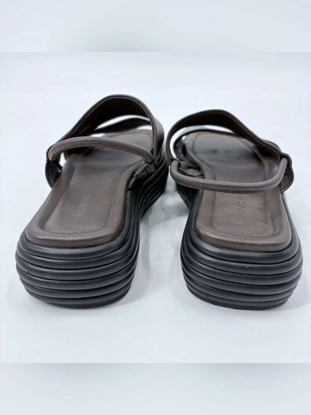 Vince Women's Brown Black Priya Platform Open-Toe Sandals